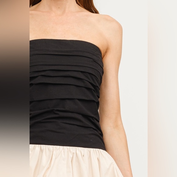 SOFIE THE LABEL POPLIN STRAPLESS BUBBLE DRESS Size S - Picture 7 of 9